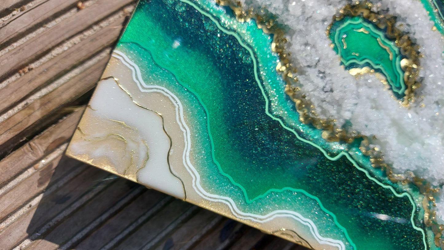 Treasure Geode Painting 20 x 50cm