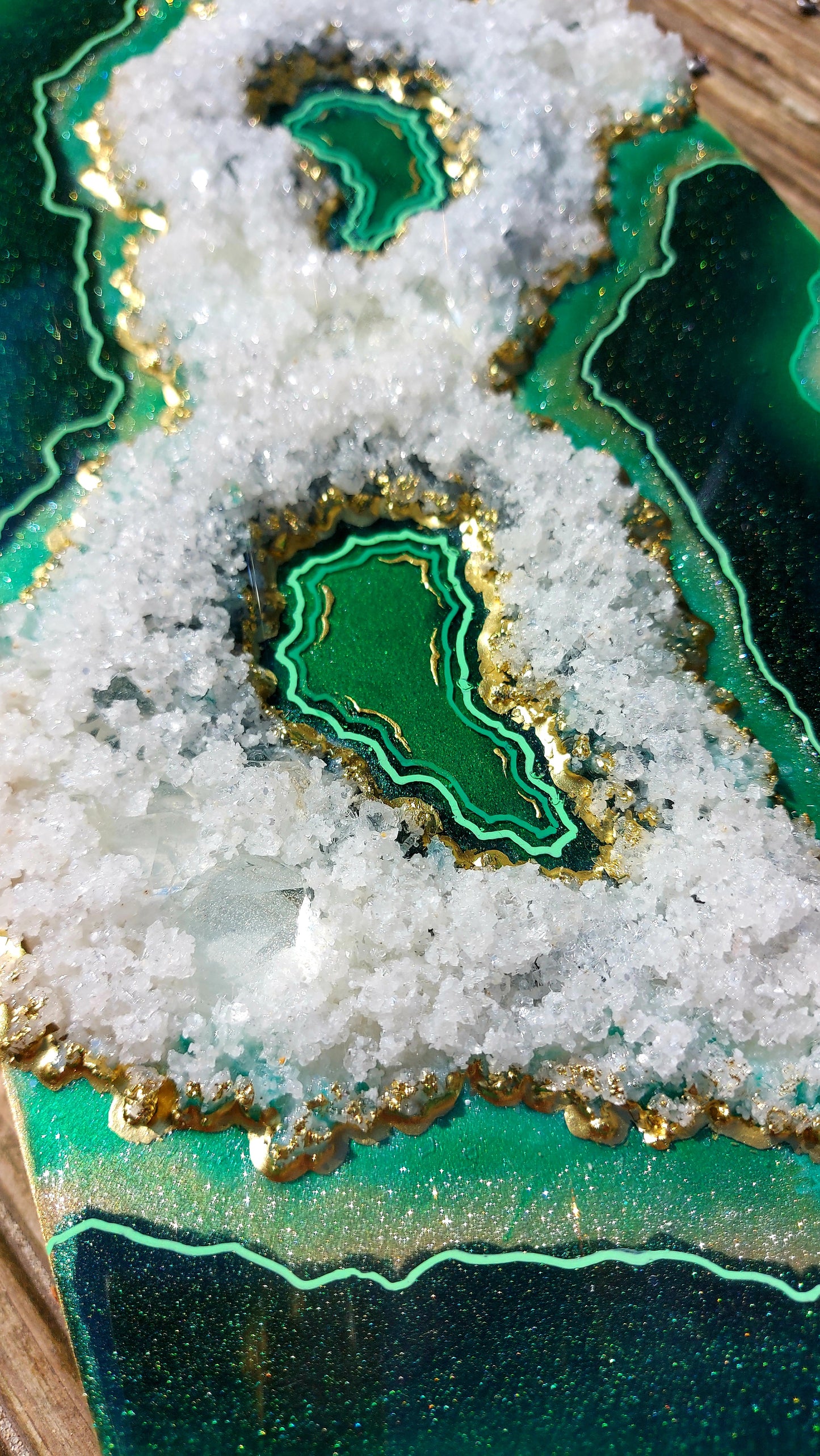 Treasure Geode Painting 20 x 50cm