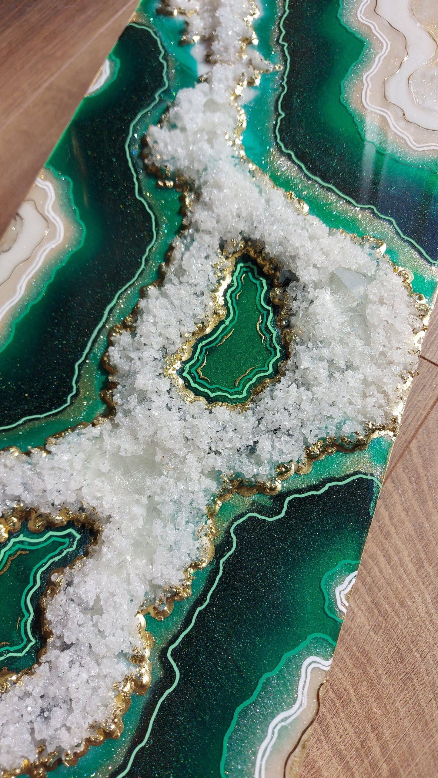 Treasure Geode Painting 20 x 50cm