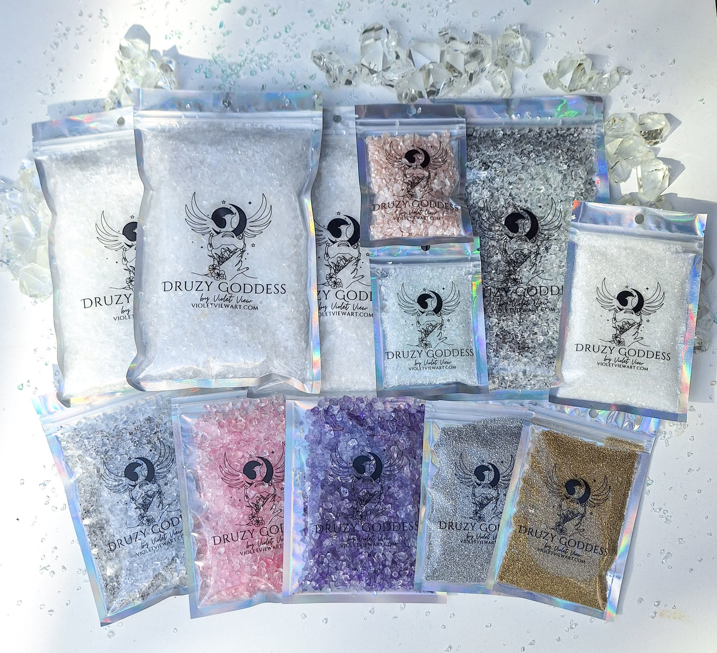 The Athena Set - XL Size Druzy Goddess