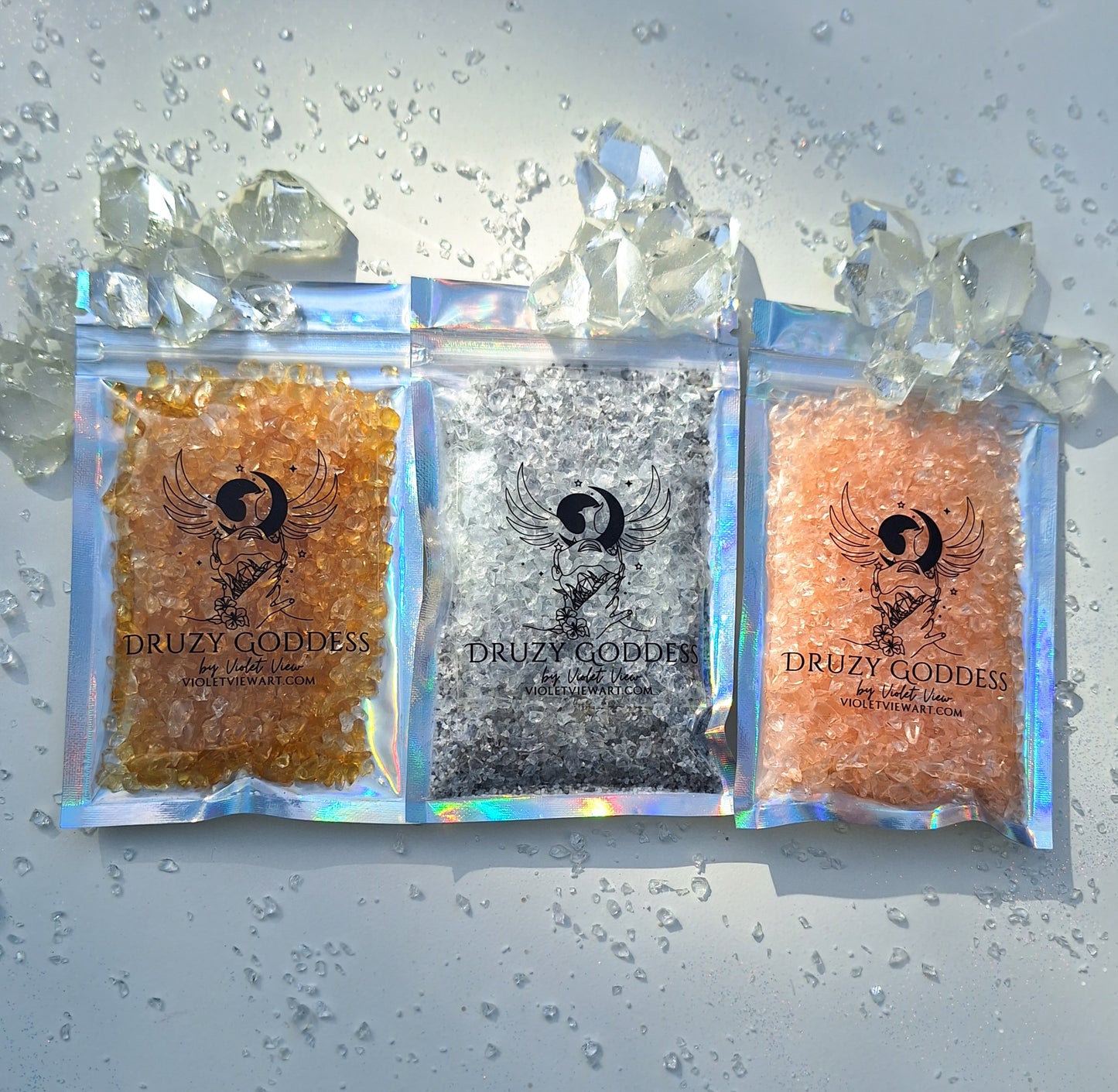 The Aphrodite Set - L Size Druzy Goddess Set