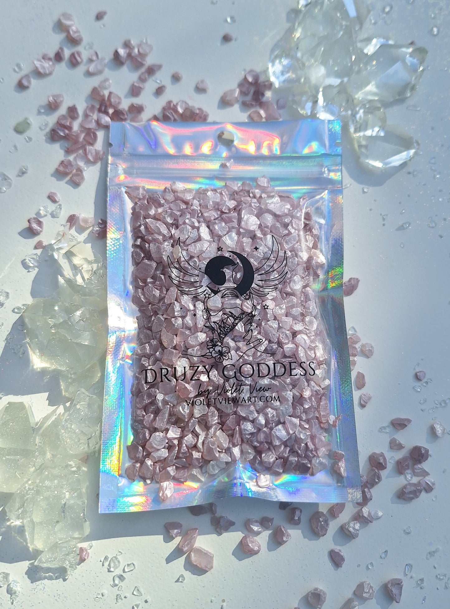 Venus Pearlescent Druzy Set