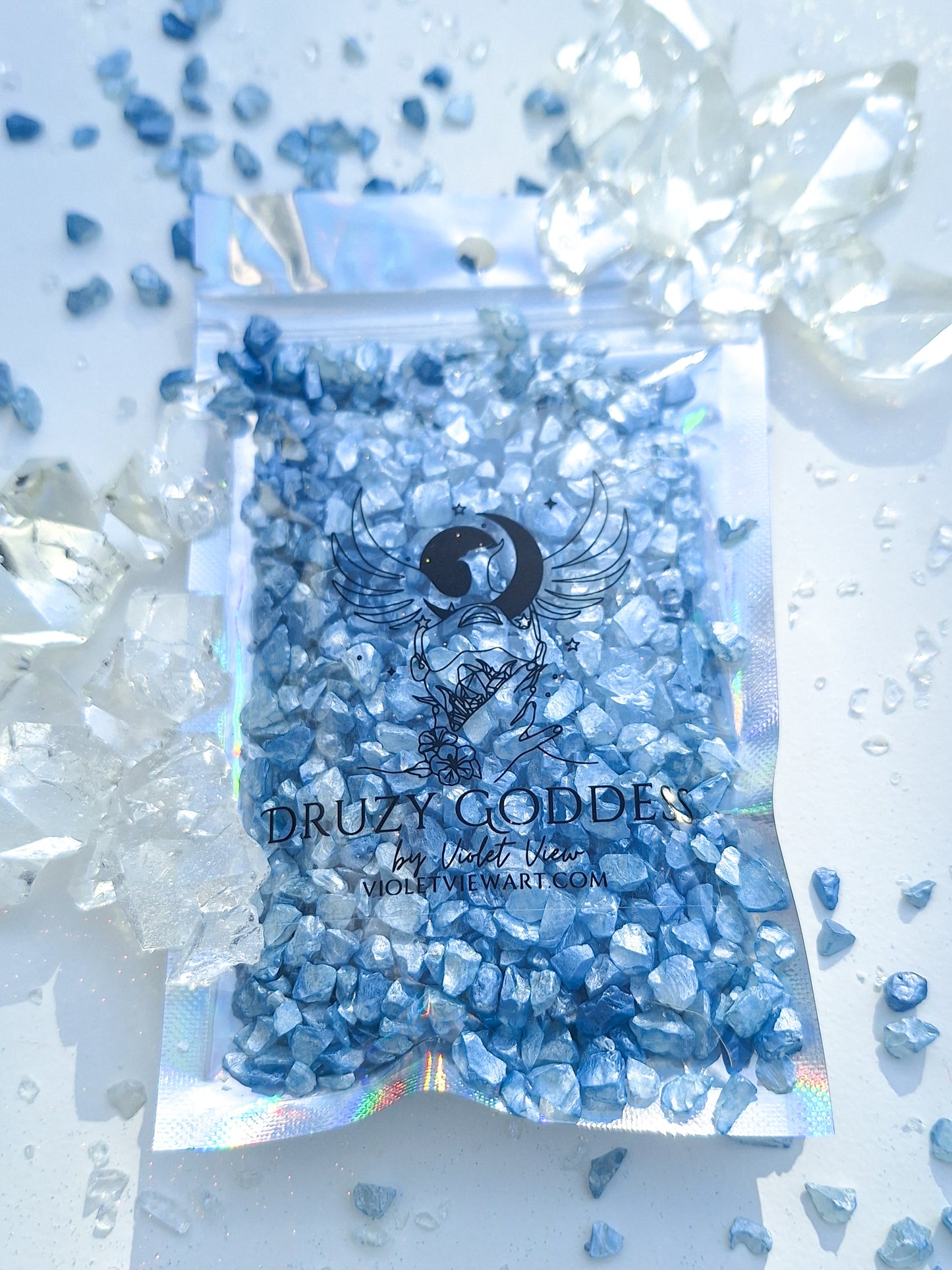 Venus Pearlescent Druzy Set