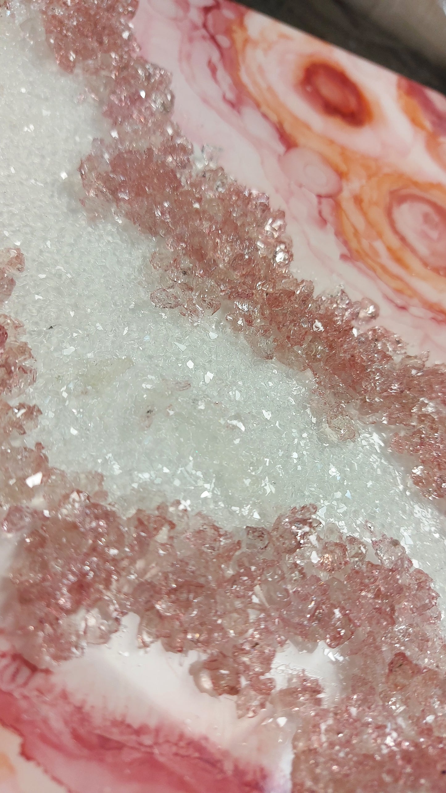 Create With Me - Blush Goddess Geode Wall Art