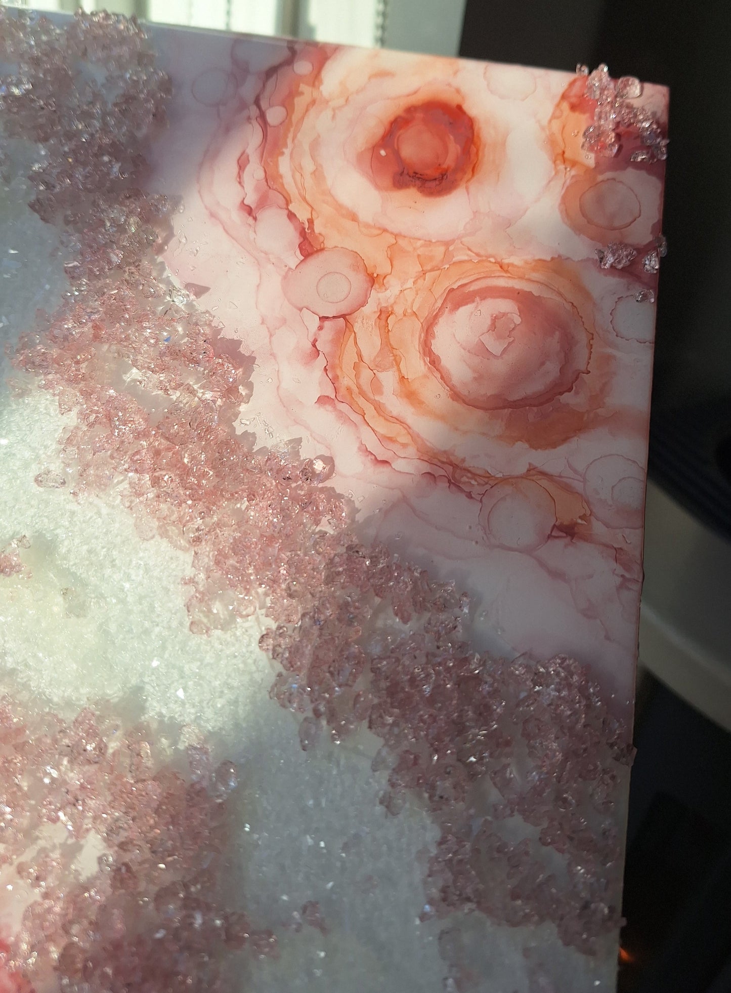 Create With Me - Blush Goddess Geode Wall Art