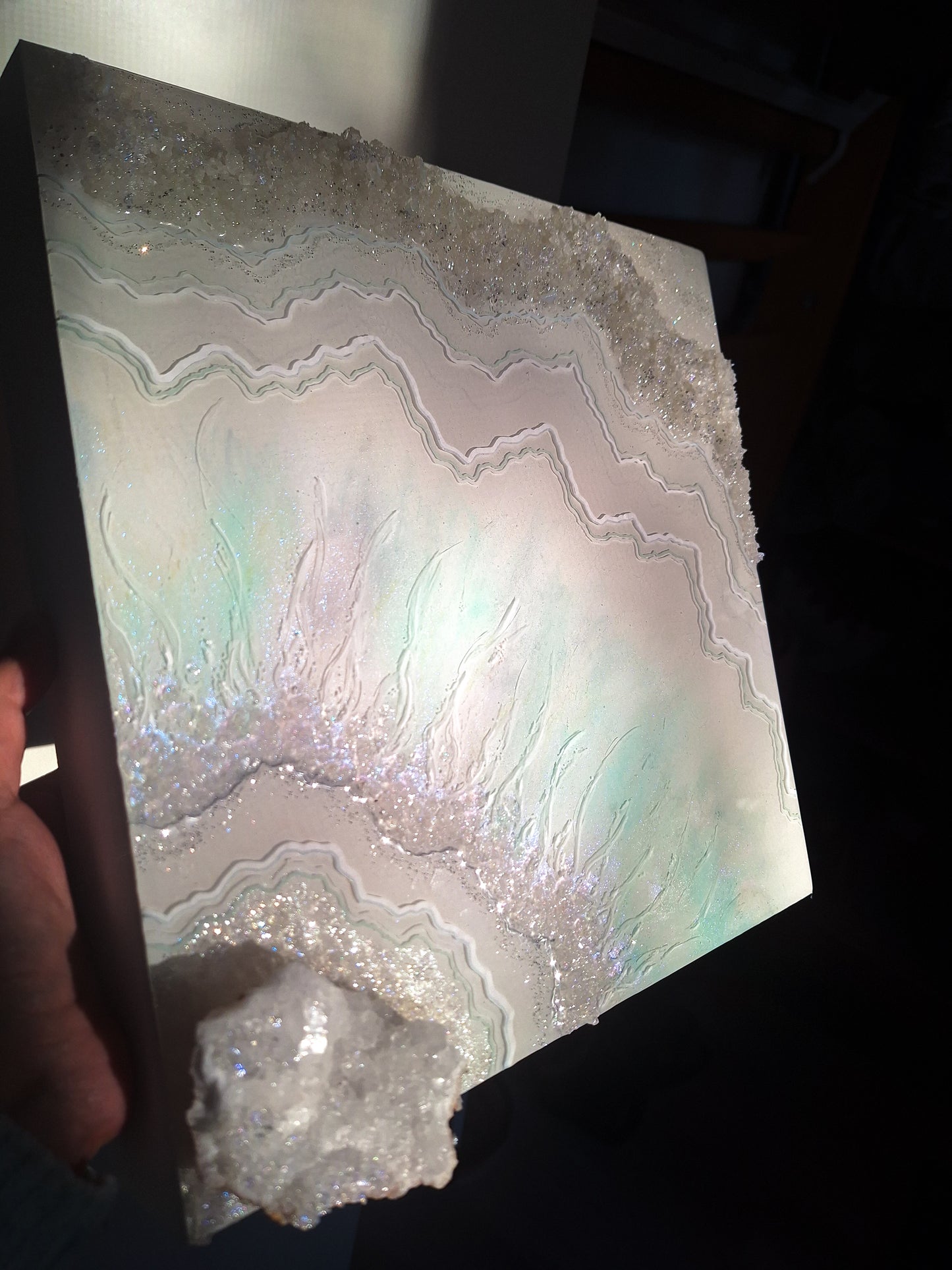 Create With Me - Aura Geode Wall Art