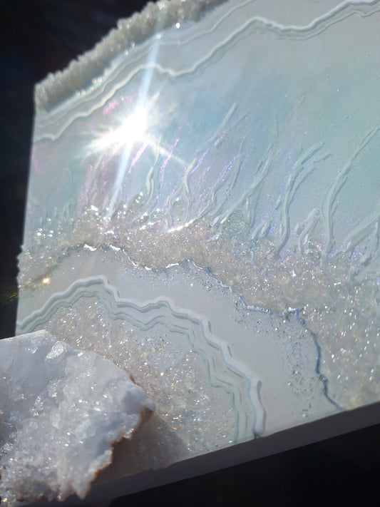 Create With Me - Aura Geode Wall Art