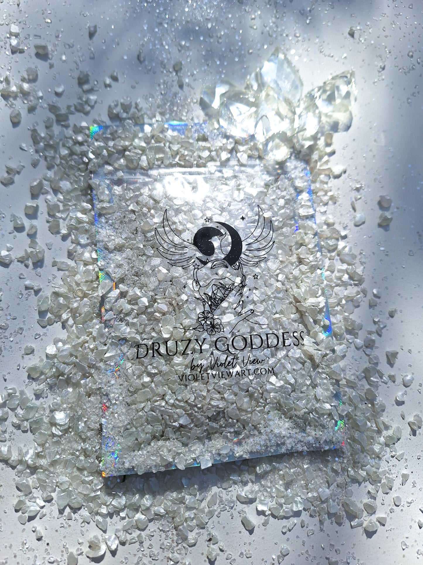Venus Pearlescent Druzy Set