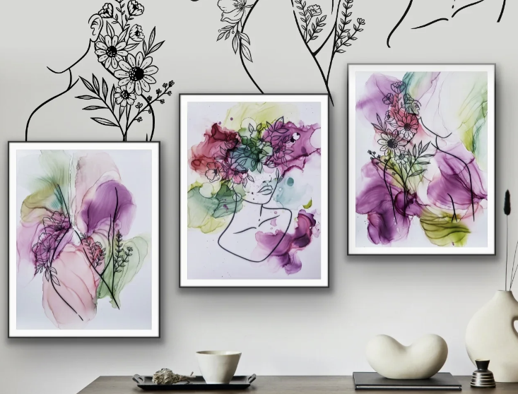 Workshop - Het Omarmen van Vrouwelijke Energie Door Alcohol Inkt Kunst