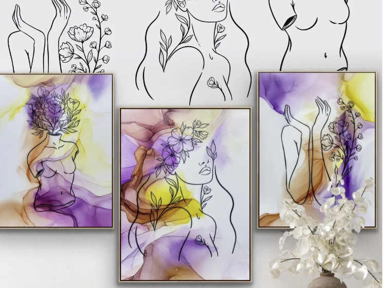 Workshop - Het Omarmen van Vrouwelijke Energie Door Alcohol Inkt Kunst