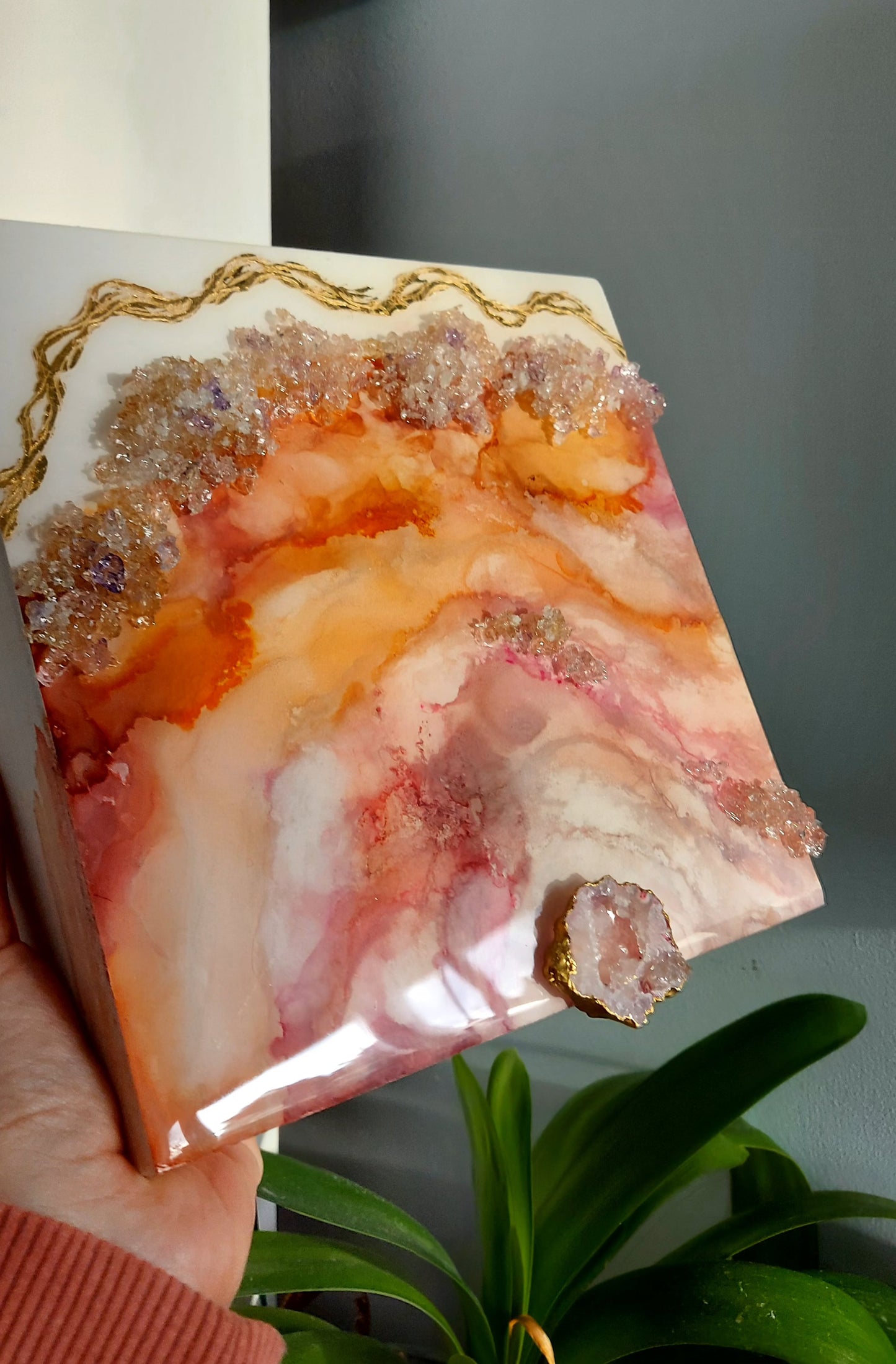 Create With Me - Heartfelt Harmony Geode Wall Art