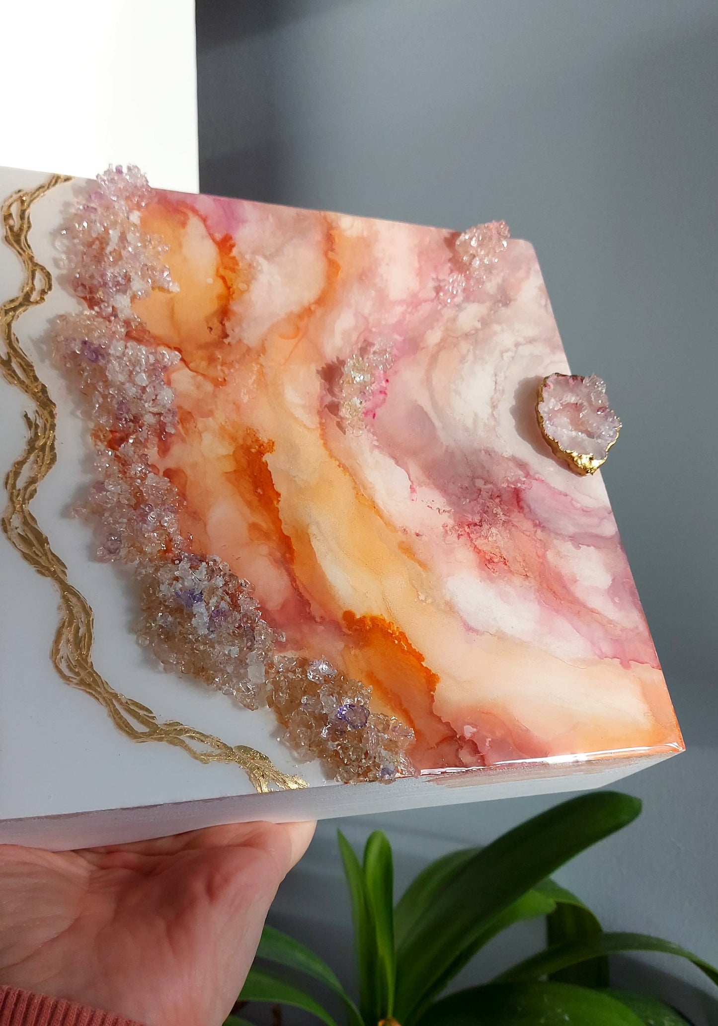 Create With Me - Heartfelt Harmony Geode Wall Art