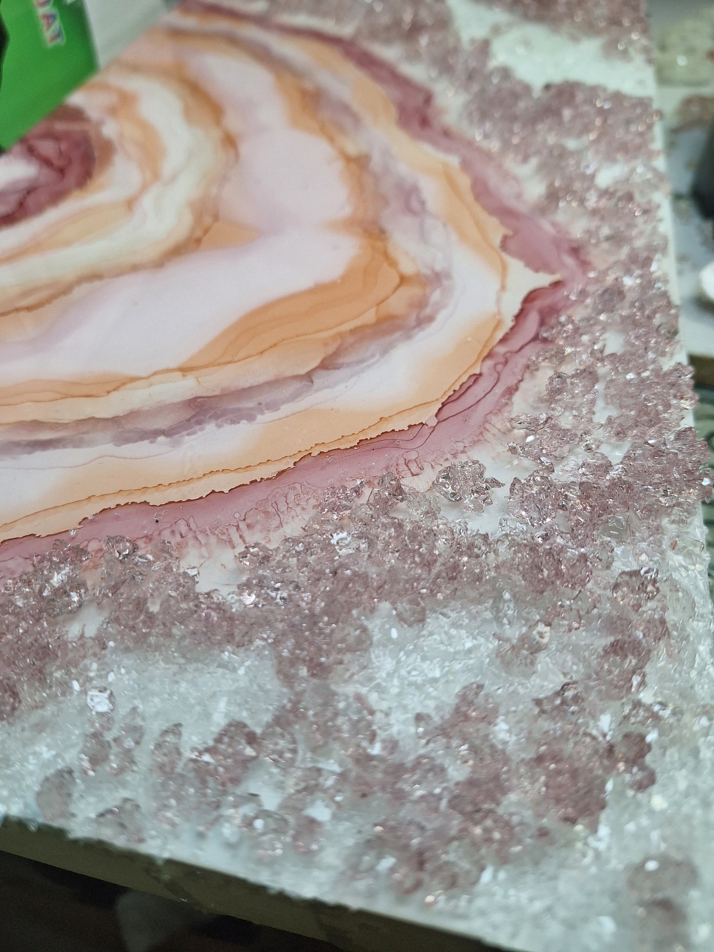 Create With Me - Blush Goddess Geode Wall Art