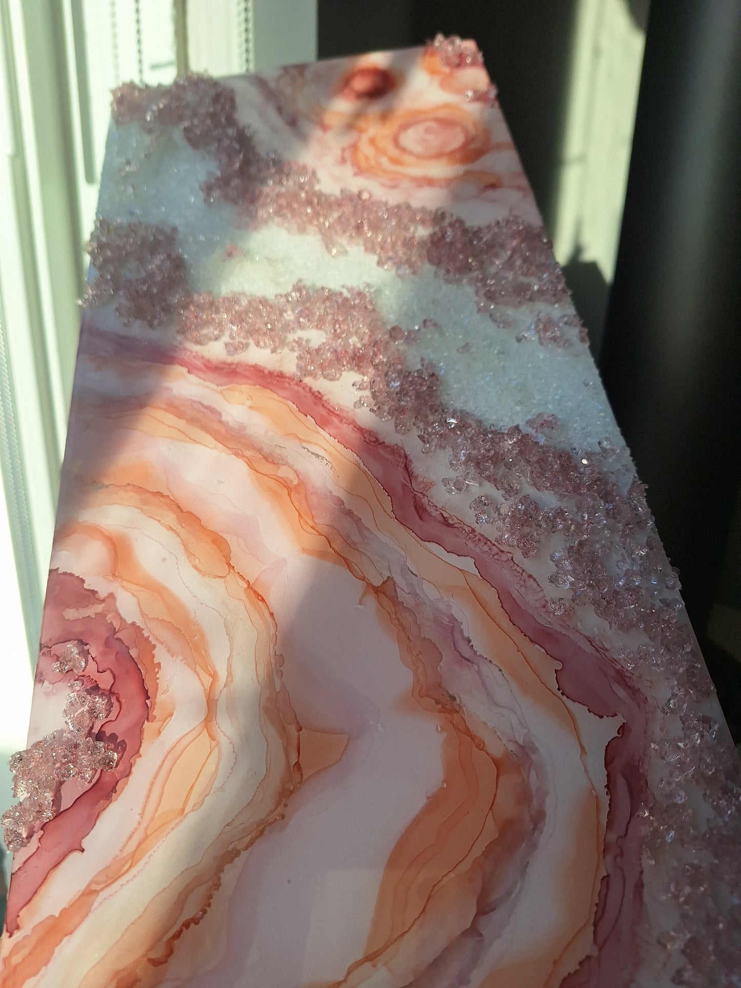 Create With Me - Blush Goddess Geode Wall Art