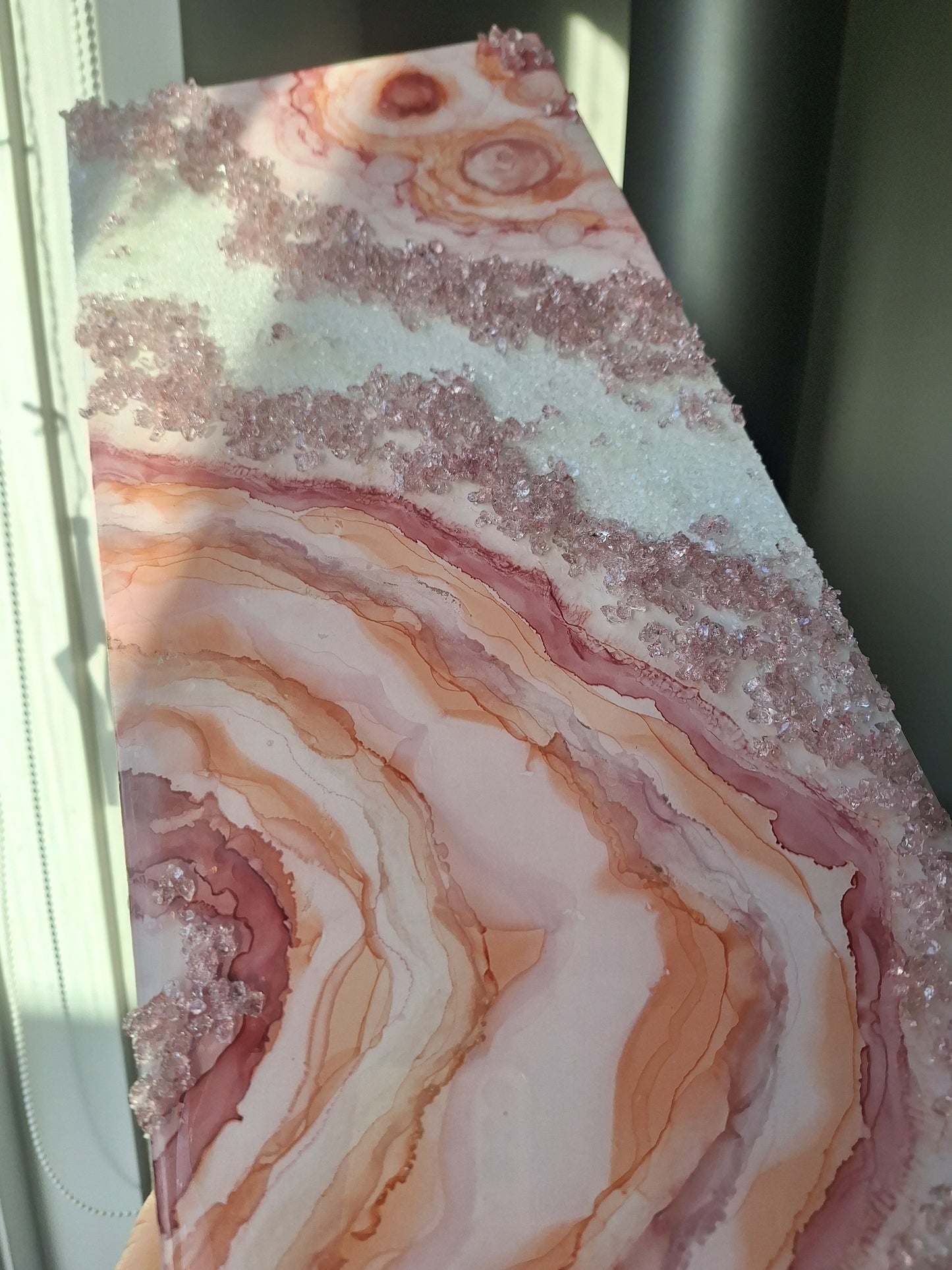 Create With Me - Blush Goddess Geode Wall Art