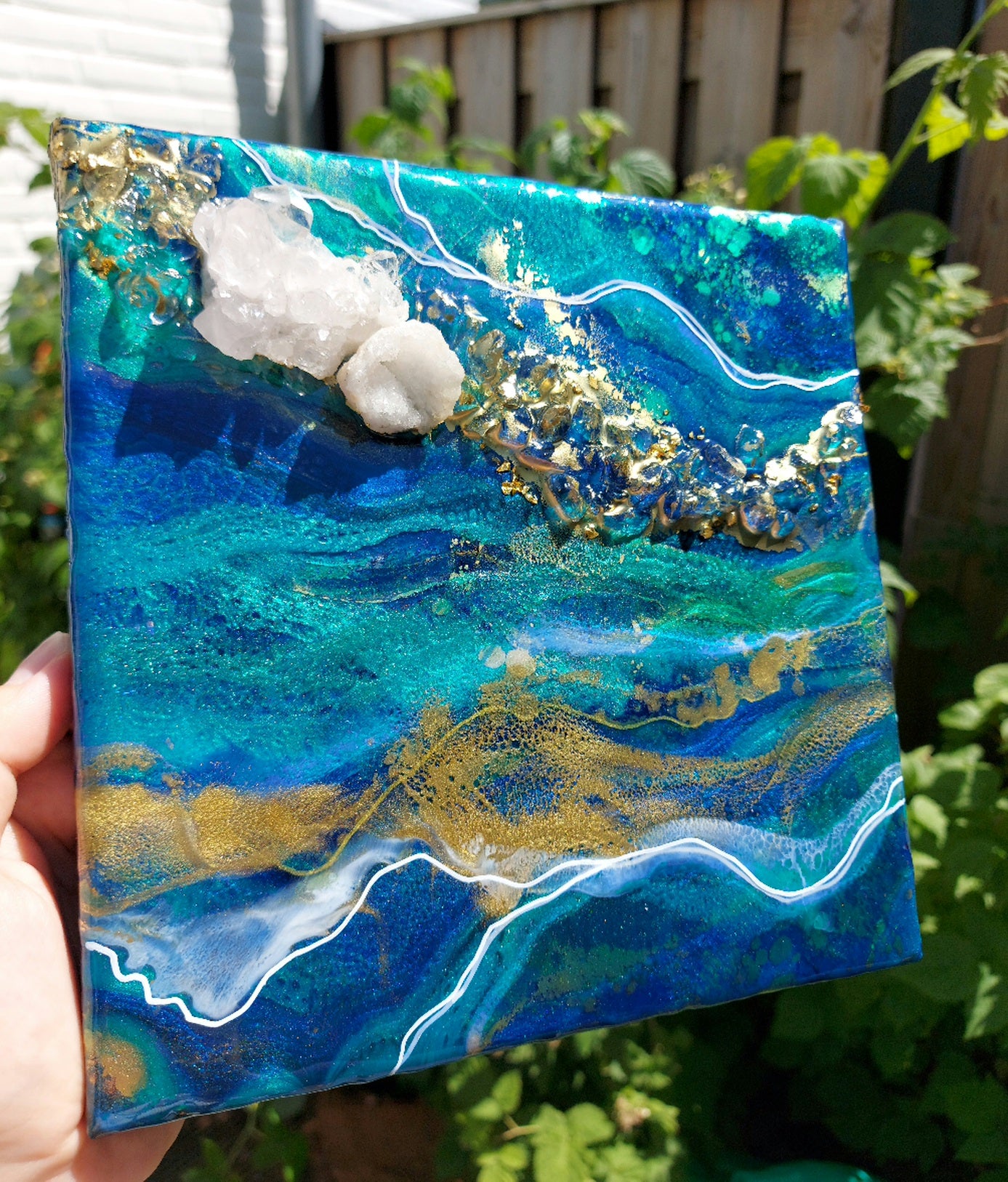 Geode Inspired Square Artwork 20