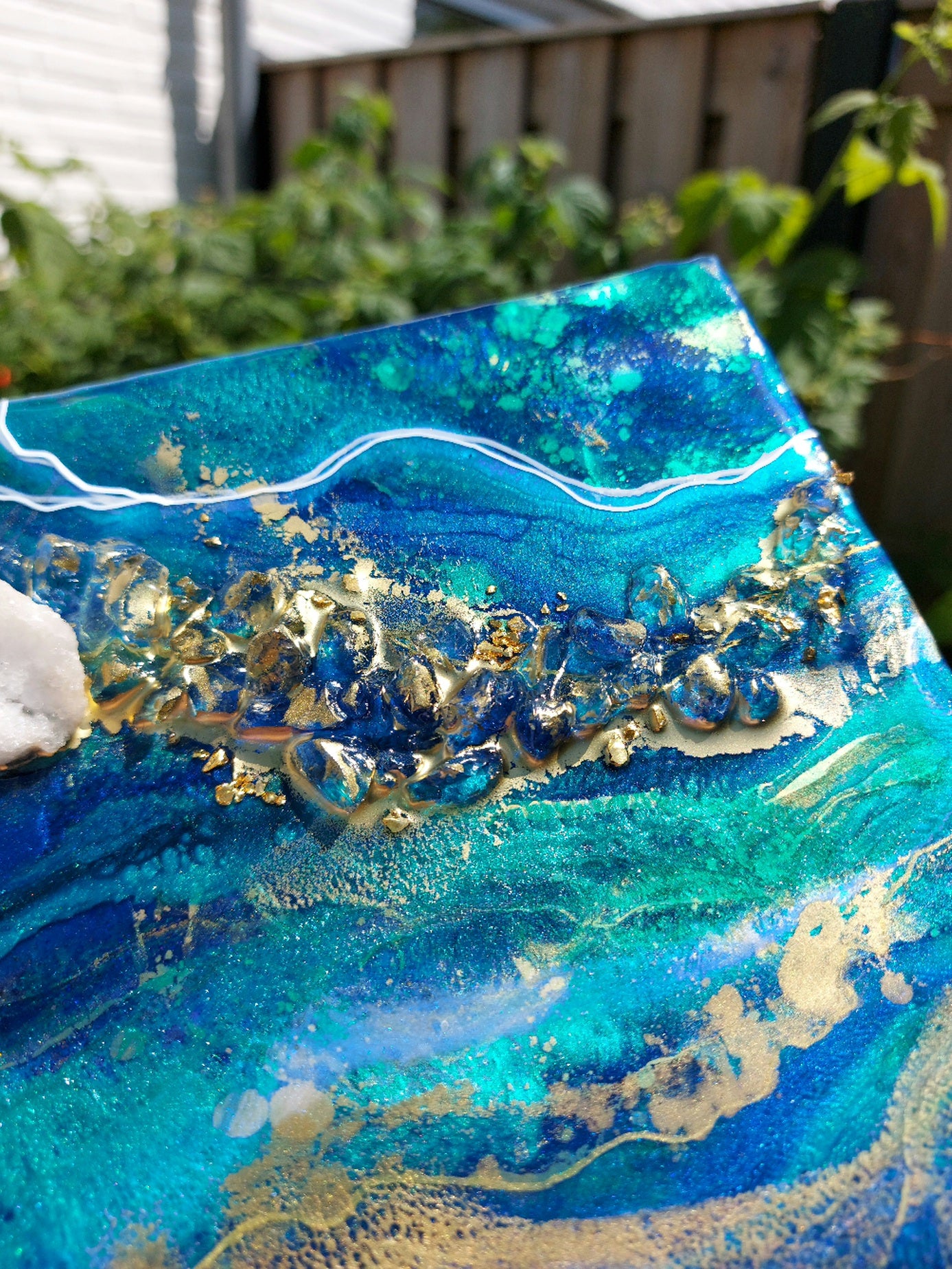 Geode Inspired Square Artwork 20