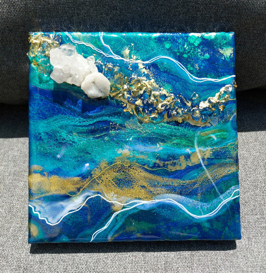 Geode Inspired Square Artwork 20