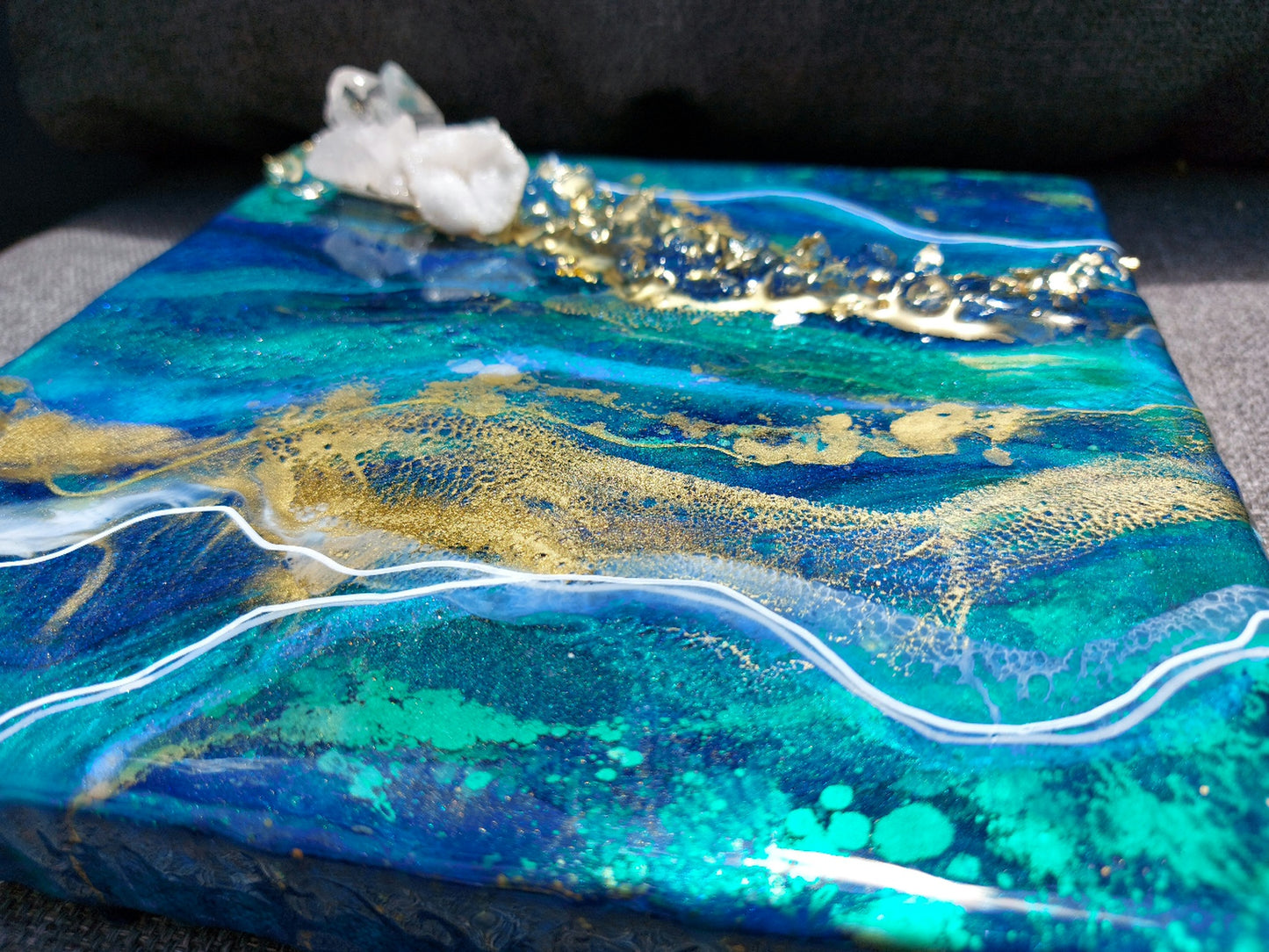 Geode Inspired Square Artwork 20