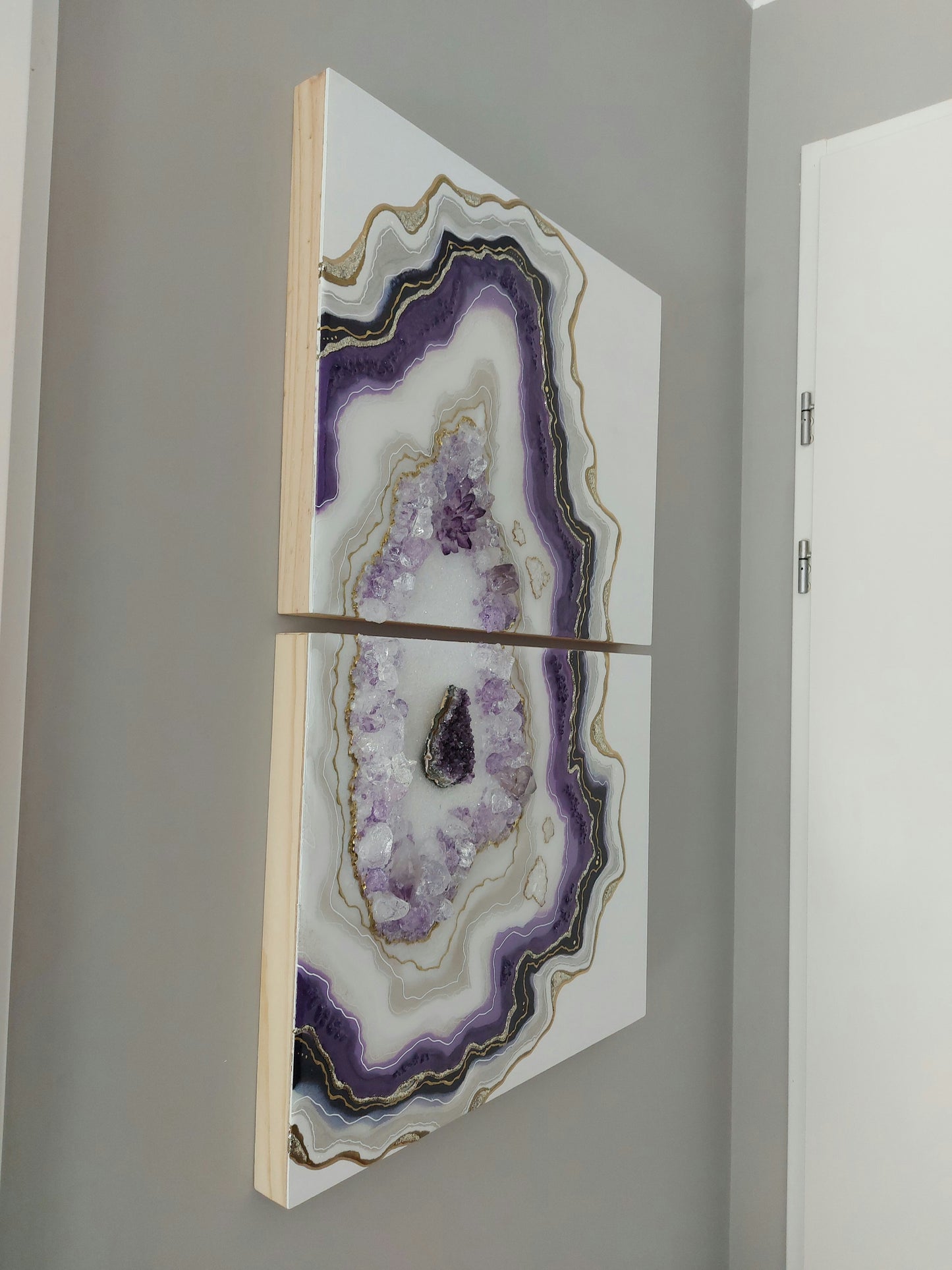 Mazarine - Amethyst Diptych 80x50cm