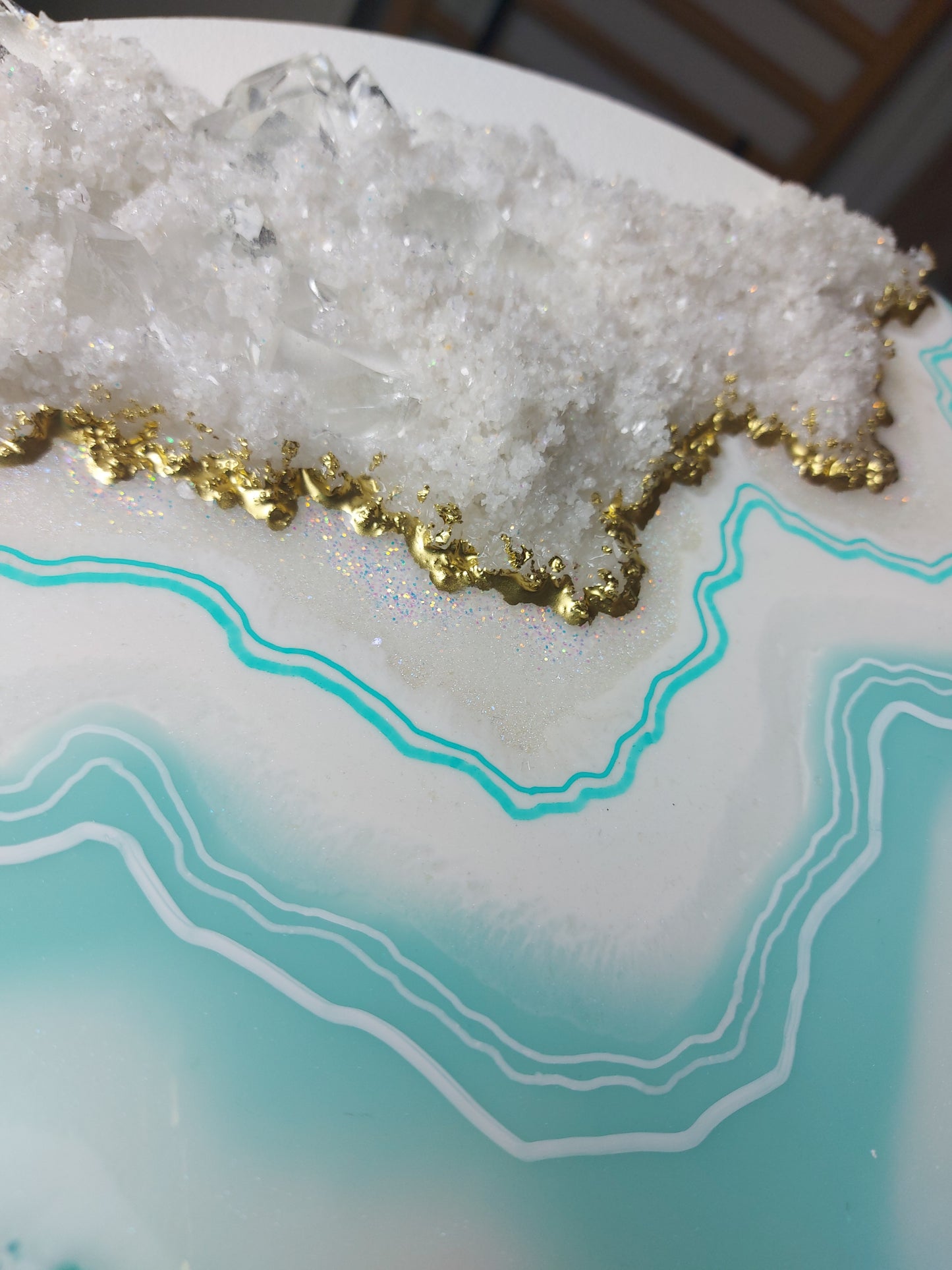 Geode Inspired Round Artwork 30