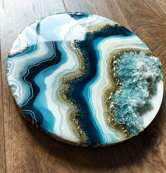 Geode Inspired Round Artwork 30