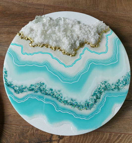 Geode Inspired Round Artwork 30