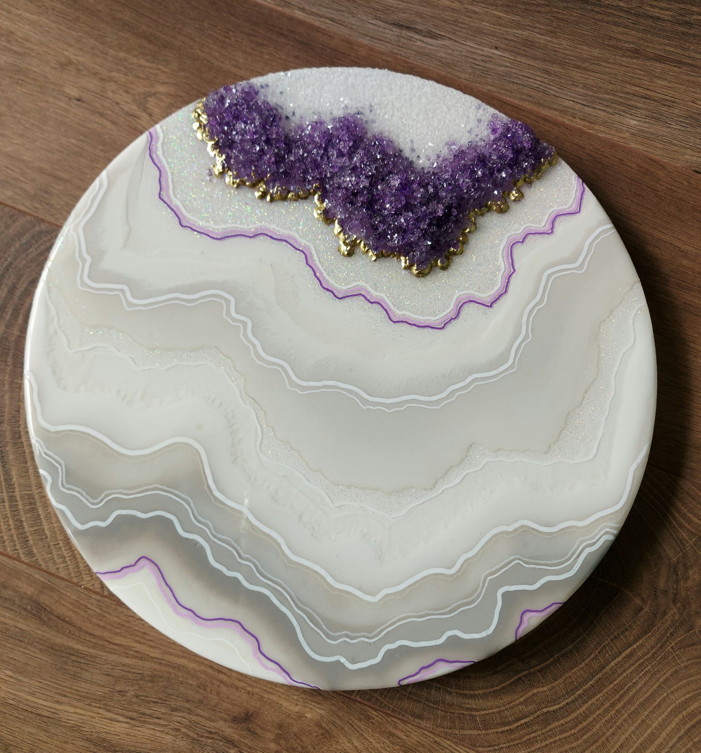Geode Inspired Round Artwork 30