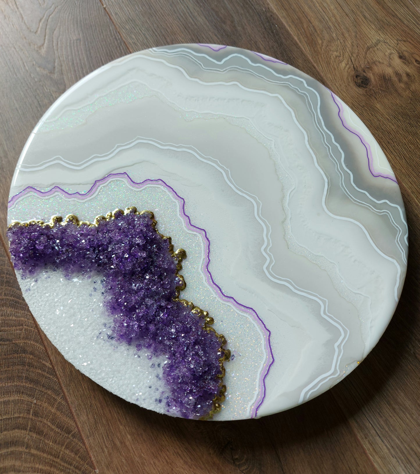 Geode Inspired Round Artwork 30