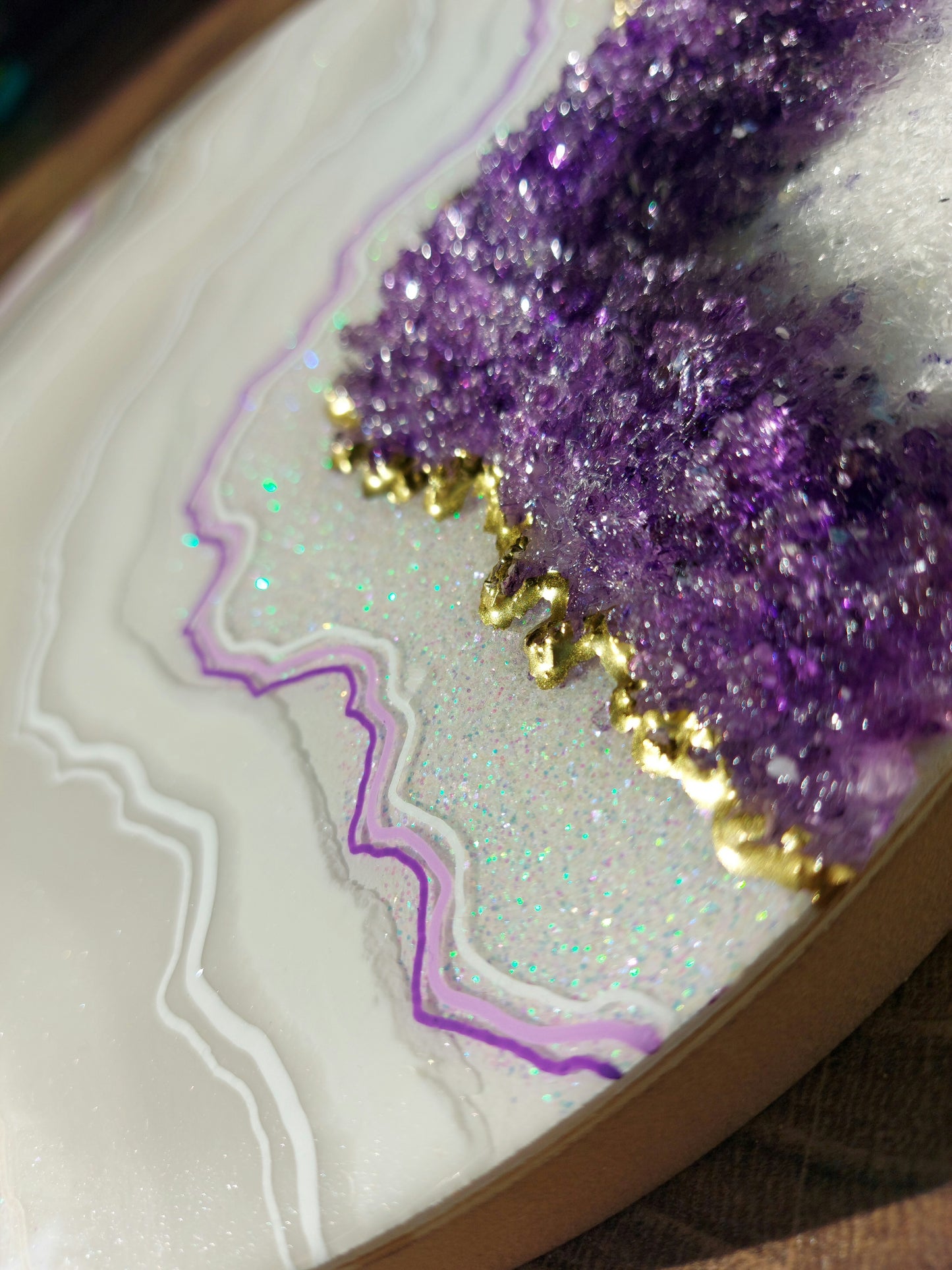 Geode Inspired Round Artwork 30