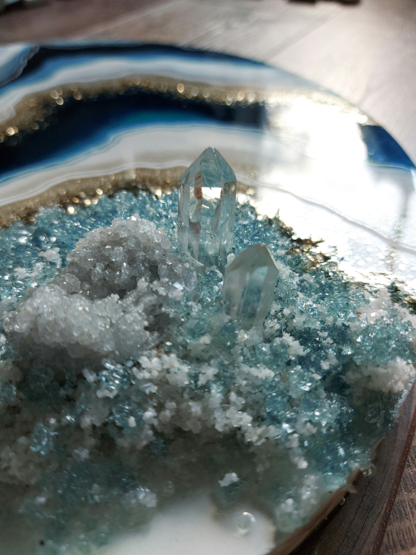 Geode Inspired Round Artwork 30