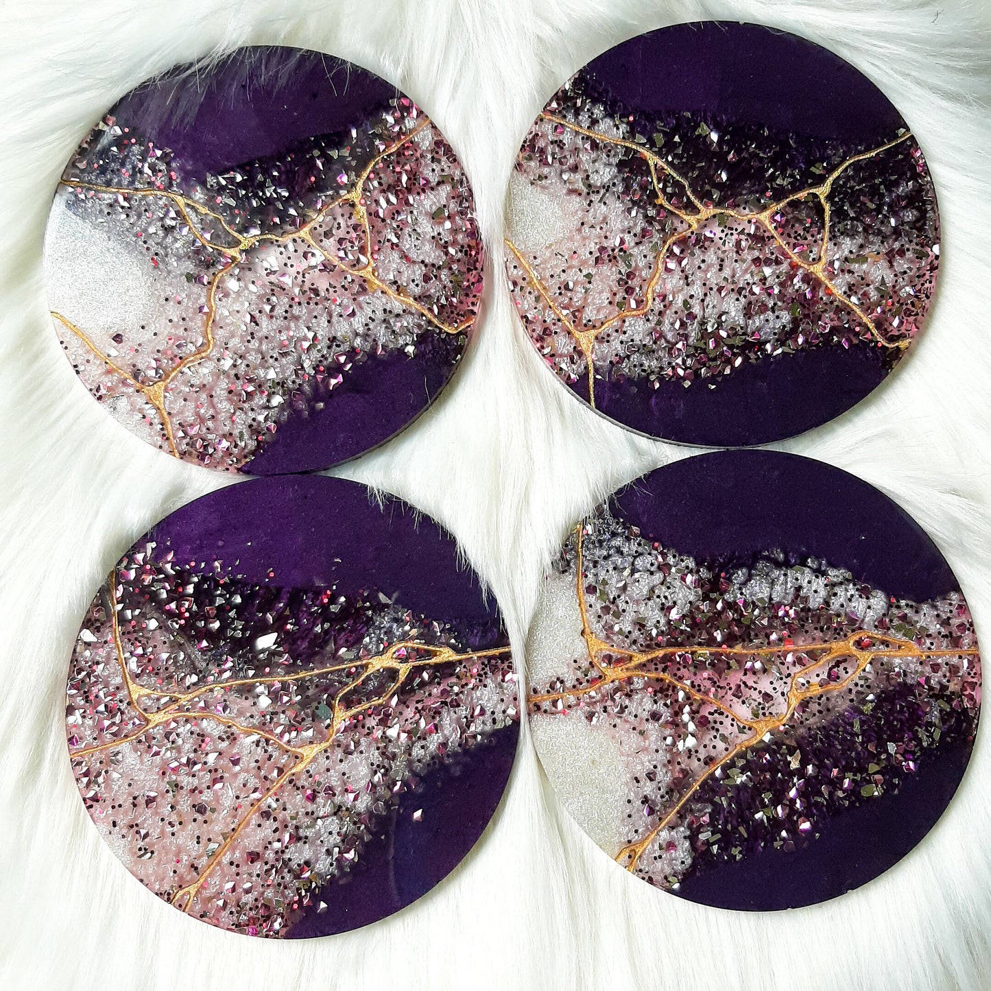Kintsugi Style Coaster Set