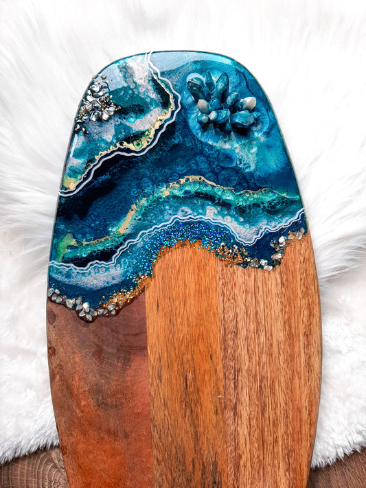 Geode & Ocean Style Serving Board